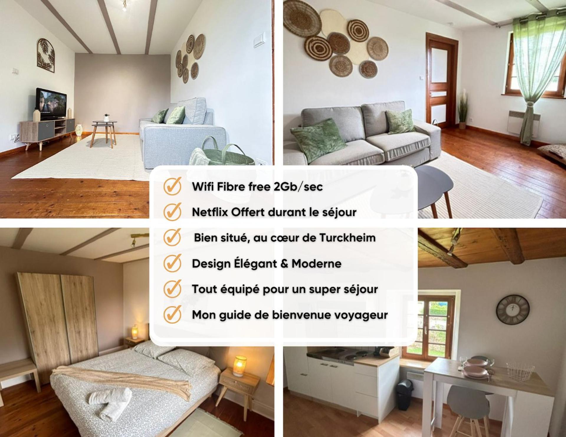 Appartamento Le Cocon Du Vignoble - Free Wifi - Netflix Turckheim Esterno foto